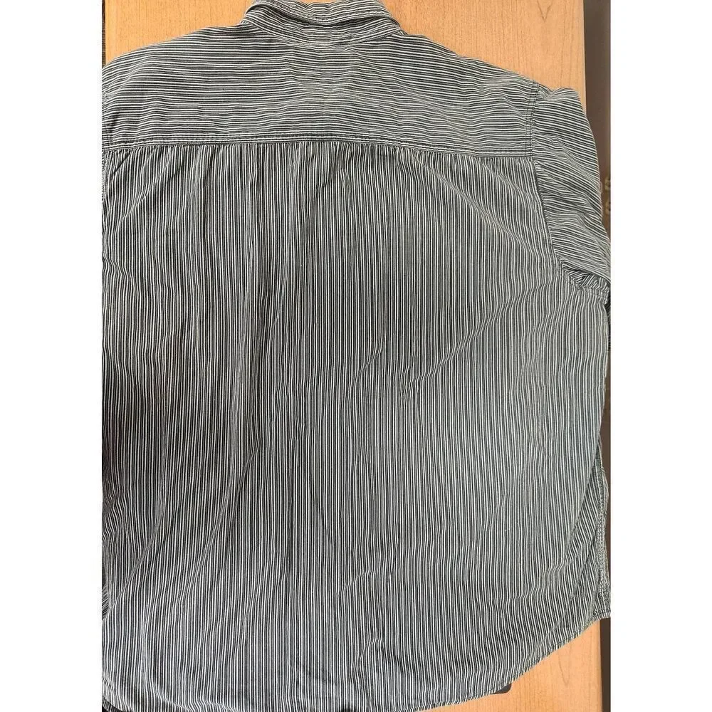 Harley-Davidson 2X long sleeved button-down strip shirt